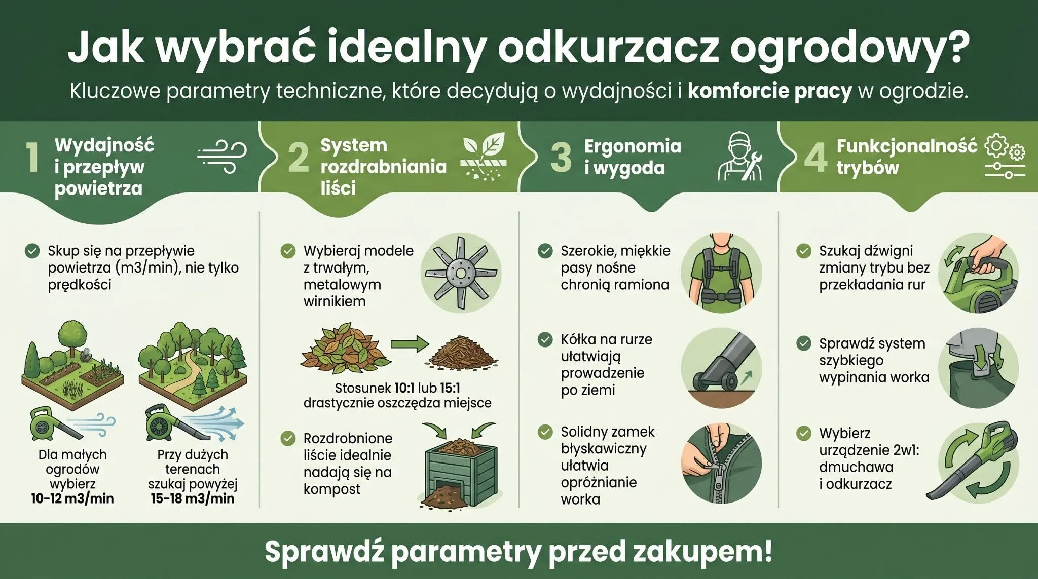 Jak wybrać idealny odkurzacz ogrodowy?