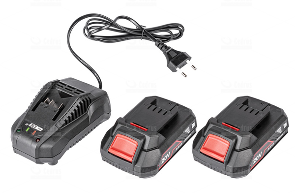 Wiertarko–wkrętarka udarowa Cedrus Power+ HD58Li-SET z baterią i ładowarką w walizce