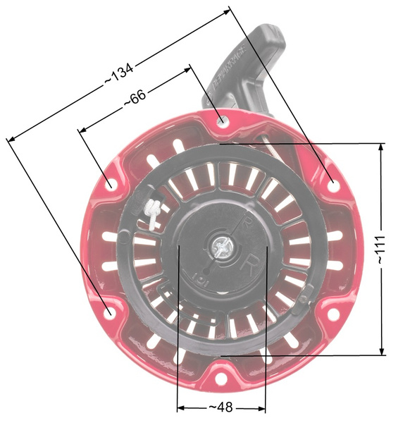 Rozrusznik Honda GX100 zam. 28400-Z0D-V02ZC / 28400-Z0D-003ZA