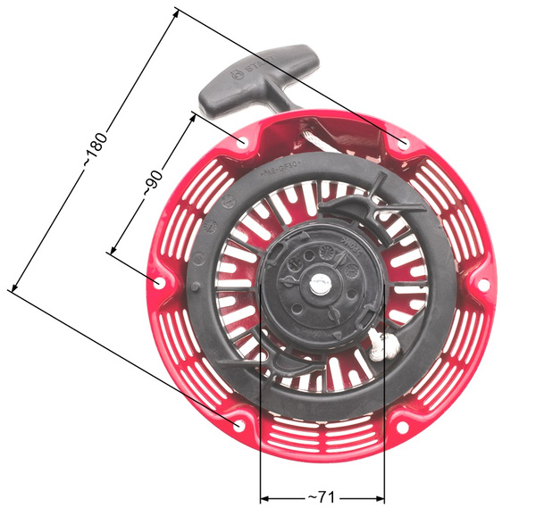 Rozrusznik Honda GX240 GX270 zam. 28400-ZE2-W01