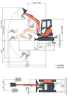 Minikoparka KUBOTA U20-3α
