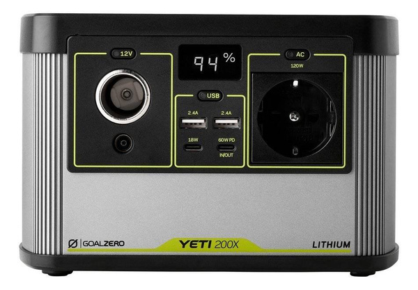 Goal Zero Yeti 200X (230V) Całkowicie bezwonna, maksymalnie cicha, bardzo mobilna i ekstremalnie lekka stacja zasilania.