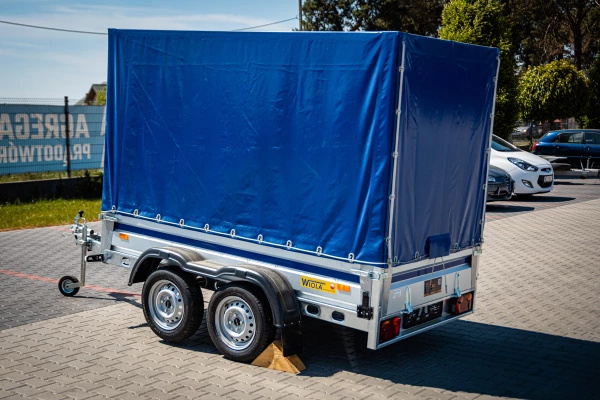 Przyczepa samochodowa z plandeką WIOLA KRAKUS PLUS 1320 mm / 2520 mm DMC 750kg