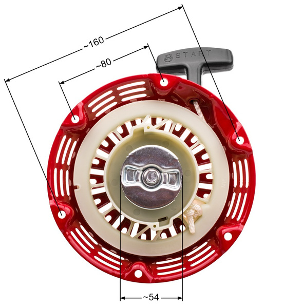 Rozrusznik agregatu chińskiego Lifan Kipor Loncin Zongshen 168 metalowe zabieraki T2