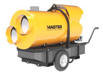 Nagrzewnica olejowa MASTER BV 500-13CR - 117/150 kW -z odprowadzaniem spalin + podwozie jezdne + zbiornik na paliwo - wentylator promieniowy