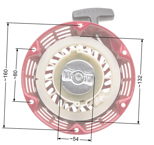 Rozrusznik agregatu chińskiego Lifan Kipor Loncin Zongshen 168 metalowe zabieraki T1