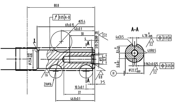 Silnik Rato RV170-C wał pionowy 22,2 mm / 80 mm