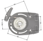 Rozrusznik Honda GX35N kpl.