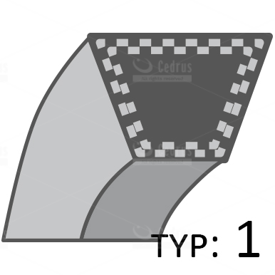 Pasek MTD napęd noży B12;B130 /15.8x1727/