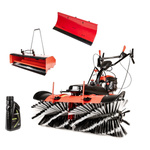 Zamiatarka spalinowa CEDRUS CEDZM05PRO-E + pług + kosz + olej + dostawa gratis!
