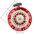 Rozrusznik agregatu chińskiego Lifan Kipor Loncin Zongshen 168 plastikowe zabieraki T1