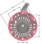 Rozrusznik Honda GX100 zam. 28400-Z0D-V02ZC / 28400-Z0D-003ZA