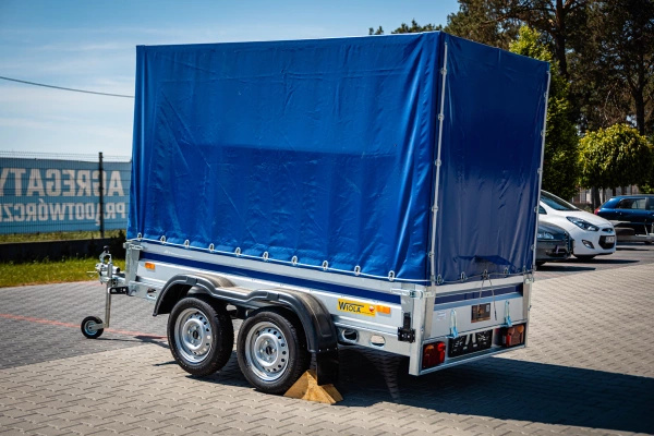 Przyczepa samochodowa z plandeką WIOLA KRAKUS PLUS 1320 mm / 2520 mm DMC 750kg