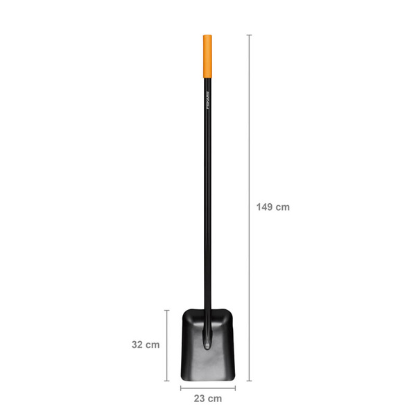Szufla metalowa Solid™ z rączką w kształcie litery I 