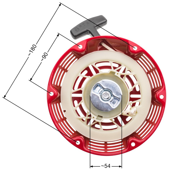 Rozrusznik agregatu chińskiego Lifan Kipor Loncin Zongshen 173 metalowe zabieraki T2