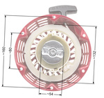 Rozrusznik agregatu chińskiego Lifan Kipor Loncin Zongshen 168 metalowe zabieraki T1