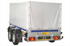 Przyczepa samochodowa z plandeką WIOLA KRAKUS PLUS 1320 mm / 2520 mm DMC 750kg