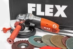 Szlifierka kątowa Flex LE 14-7 125 INOX w zestawie z akcesoriami!