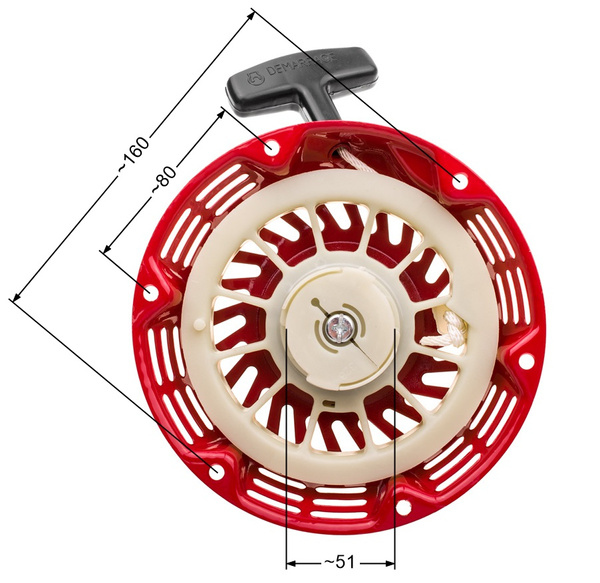 Rozrusznik agregatu chińskiego Lifan Kipor Loncin Zongshen 168 plastikowe zabieraki T1
