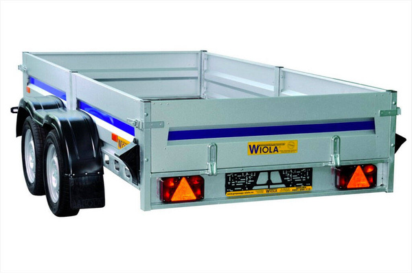 Przyczepa samochodowa z plandeką WIOLA KRAKUS PLUS 1320 mm / 2520 mm DMC 750kg