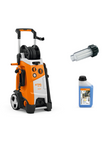 Myjka wysokociśnieniowa STIHL RE 150 PLUS + filtr+ płyn 1L
