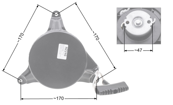 Rozrusznik NAC WR65704A; MTD Torx Thorx kosiarki marketowe