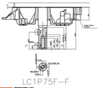 Silnik Loncin LC1P75F-F wał pionowy 22,2 mm / 80 mm