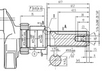 Silnik Rato R180 wał poziomy 19,05 mm / 61 mm