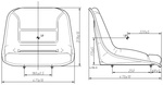 Siedzenie operatora 475x471x383 mm