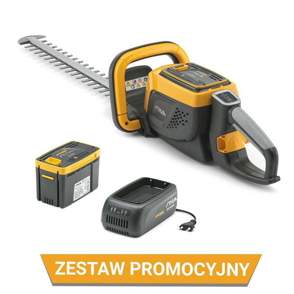 Sekator akumulatorowy STIGA HT 500e 48V zestaw z baterią 2Ah