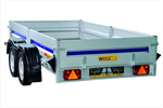 Przyczepa samochodowa z plandeką WIOLA KRAKUS PLUS 1320 mm / 2520 mm DMC 750kg