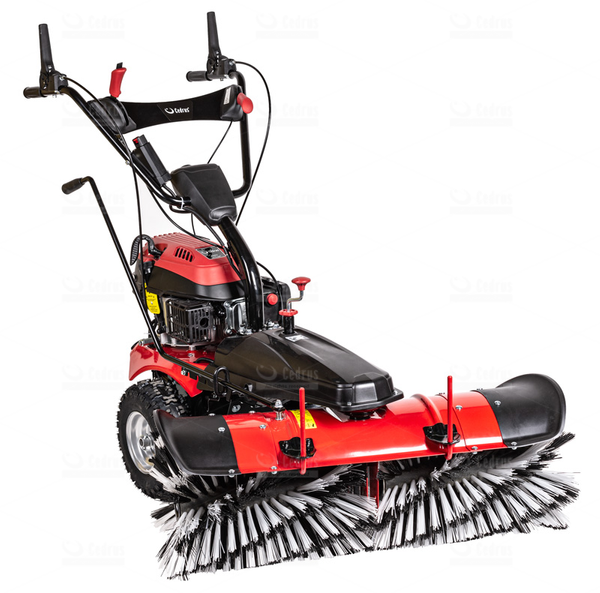 Zamiatarka spalinowa CEDRUS CEDZM05PRO-E + pług + kosz + olej + dostawa gratis! OD RĘKI!