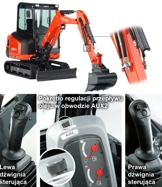 Minikoparka KUBOTA  KX030-4 HI