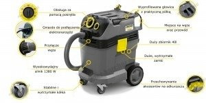 Odkurzacz wielofunkcyjny Karcher NT 40/1 Tact Te L 1.148-311.0