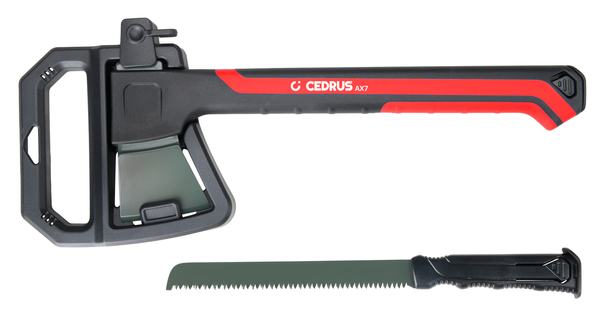 Siekiera ciesielska z piłą w zestawie Cedrus AX7+