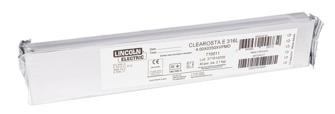 Elektrody LINCOLN CLEAROSTA E316L 4,0mm 2,1kg