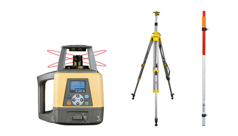 Niwelator Laserowy Topcon RL-200 2S + statyw SJJ35 + łata laserowa 2,4m (LS-24)